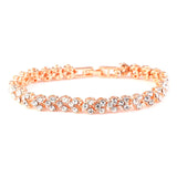 925 Silver Bracelet w/ Austrian Crystal Men's 10MM Gem