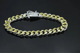 925 Sterling Silver Bracelet with 10MM Square Gem