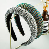 Beaded Hair Hoop Wide-Brimmed Headband