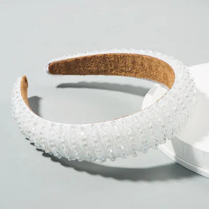 Beaded Hair Hoop Wide-Brimmed Headband