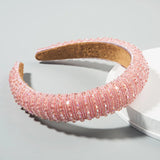 Beaded Hair Hoop Wide-Brimmed Headband