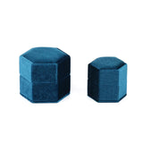 Flannel Hexagonal Jewelry Box, Heaven and Earth Cover Ring Box