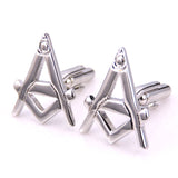 Brass Silvery Masonic Cufflinks French Shirt Cufflinks