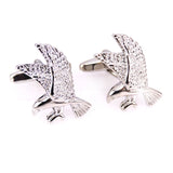 Men's Silvery Pigeon Cufflinks French Shirt Animal Cufflinks