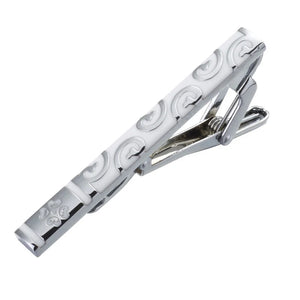 Men's Business Suit with Pattern Tie Clip