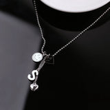 Hip-Hop Titanium Steel Hipster Peach Heart Set Chain