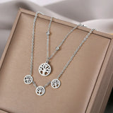 Hip-hop Wishing Tree Coin Necklace for European and American Style Sweater