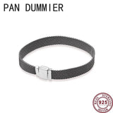 925 Silver Woven Tricolor Women's Watch Bracelet DIY Charm Jewelry