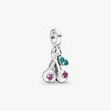 Crystal Fruit Plant Charms Silver 925 Bracelet for Women DIY Jewelry