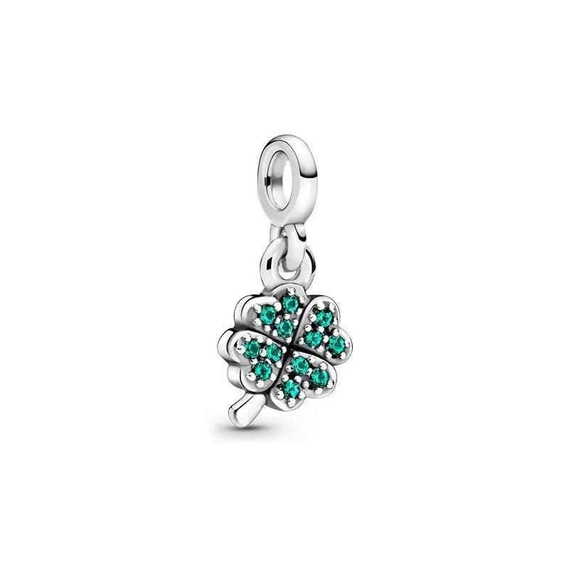 Crystal Fruit Plant Pan Beads Charms Silver 925 Bracelet for Women DIY Jewelry