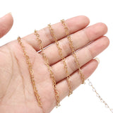 Gold/Silver Stainless Steel Hearts Link Chain for DIY Jewelry
