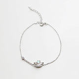 Couple Silver Princess Knight Crown Bracelet Jewelry