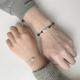 Couple Silver Princess Knight Crown Bracelet Jewelry
