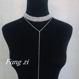 Tasseline Stone Crystal Necklace