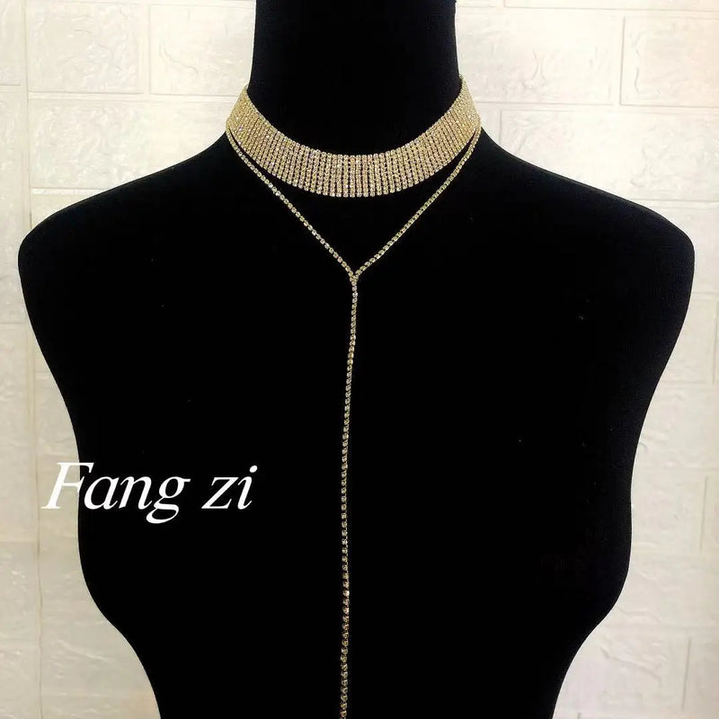 Tasseline Stone Crystal Necklace