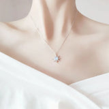 Women's Silver Star Pendant Necklace XL868