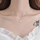 Women's Silver Star Pendant Necklace XL868