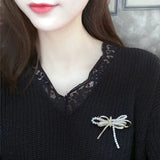 14K Plated Freshwater Pearl Bowknot Brooch