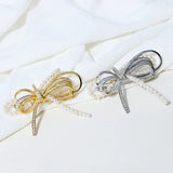 14K Plated Freshwater Pearl Bowknot Brooch