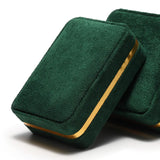 Leather Velvet Jewelry Box Pendant Box Necklace Box Earring Ring Box Logo