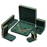 Leather Velvet Jewelry Box Pendant Box Necklace Box Earring Ring Box Logo