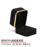 Leather Velvet Jewelry Box Pendant Box Necklace Box Earring Ring Box Logo