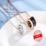 European & American Silver Love Necklace for Ladies