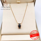 European American Silver Love Necklace for Ladies Party Christmas