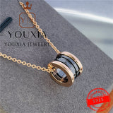 European & American Silver Love Necklace for Ladies