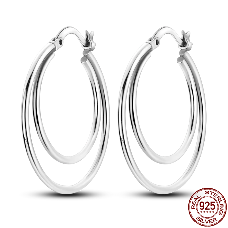 925 Silver Rose Sun Moon Star Earrings Women Gift