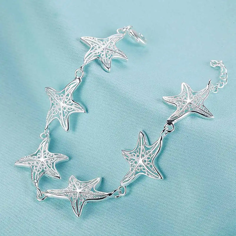 925 Silver Starfish Bracelet
