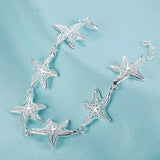 925 Silver Starfish Bracelet