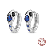 925 Silver Zircon Hoop Earrings Women's Jewelry Birthday Gift