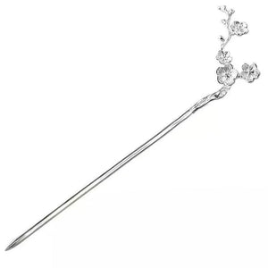 925 Thai Silver Plum Blossom Hair Jewelry Vintage Hanfu Accessories
