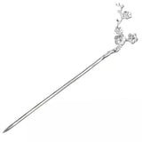 925 Thai Silver Plum Blossom Hair Jewelry Vintage Hanfu Accessories