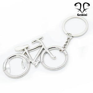 Bicycle Key Chain and Bottle Opener, Zinc Alloy Material