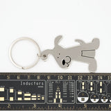 Cartoon Puppy Key Chain, High Quality Dog Ring Keychain
