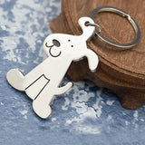 Cartoon Puppy Key Chain, High Quality Dog Ring Keychain