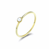 Minimalist Flower Pearl Rings for Women