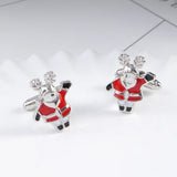 Classic Santa Claus Cufflinks Father Christmas Gift Party Anniversary