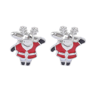 Classic Santa Claus Cufflinks Father Christmas Gift Party Anniversary