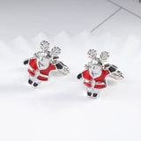 Classic Santa Claus Cufflinks Father Christmas Gift Party Anniversary