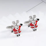 Classic Santa Claus Cufflinks Father Christmas Gift Party Anniversary