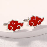 Red Cloud Cufflinks Men's Metal Cuff Links Gemelos