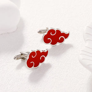 Red Cloud Cufflinks Men's Metal Cuff Links Gemelos