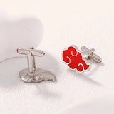 Red Cloud Cufflinks Men's Metal Cuff Links Gemelos