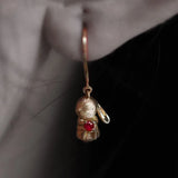 Rabbit Jewelry Set Matte Ancient Craft for Women