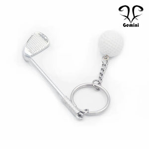 Golf Key Chain for Men Bag Car Pendant Keyrings Boys Sports Key Rings Trinket