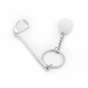 Golf Key Chain for Men Bag Car Pendant Keyrings Boys Sports Key Rings Trinket