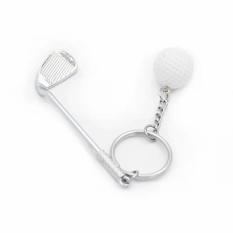 Golf Key Chain for Men Bag Car Pendant Keyrings Boys Sports Key Rings Trinket
